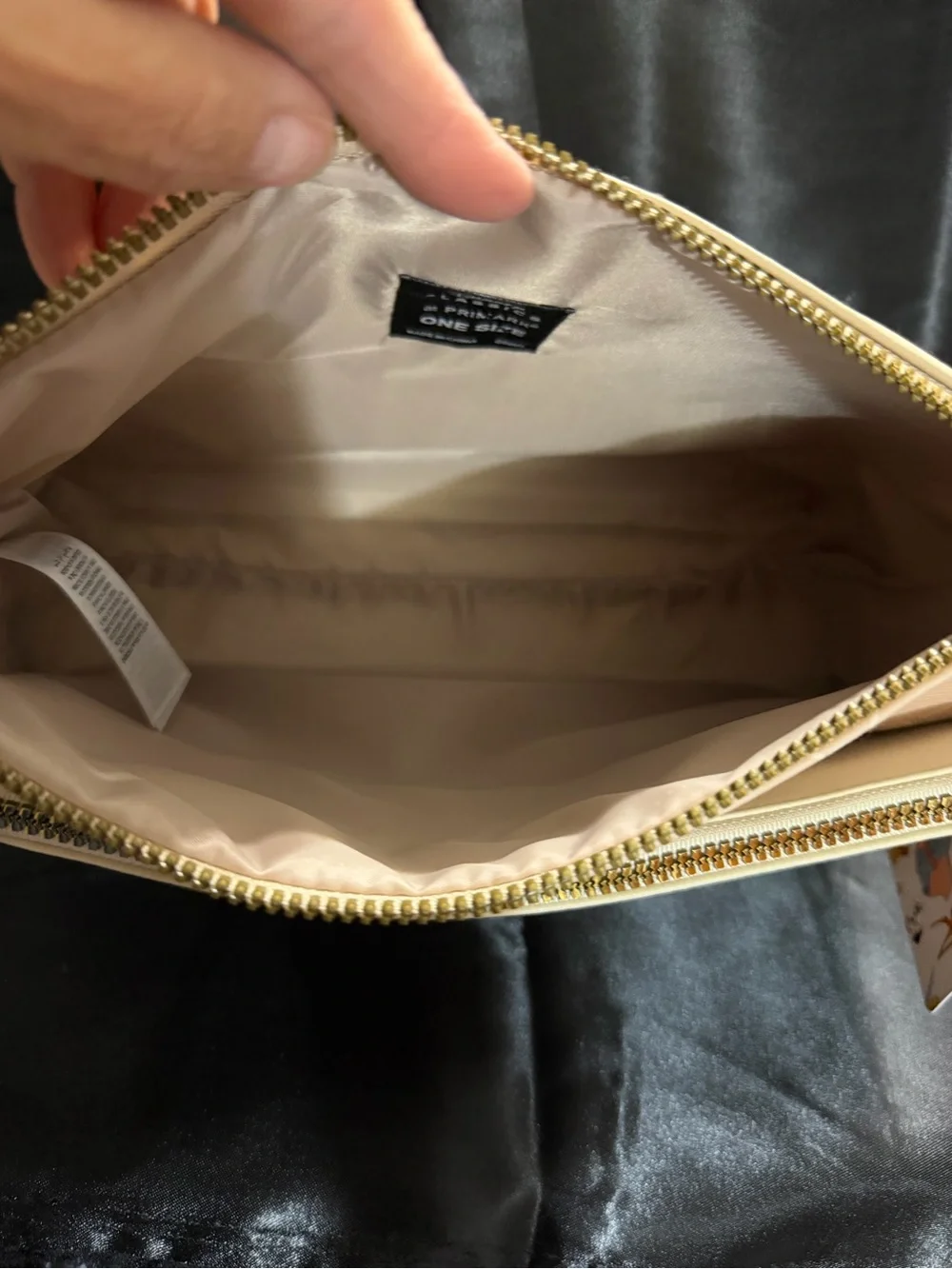 Disney Bambi Beige and Blush Zip Cosmetic Pouch Set